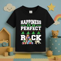 Funny Pool Billiard Player Happiness Is A Perfect Rack Gift Toddler T-Shirt