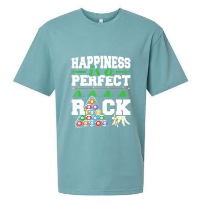 Funny Pool Billiard Player Happiness Is A Perfect Rack Gift Sueded Cloud Jersey T-Shirt