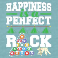 Funny Pool Billiard Player Happiness Is A Perfect Rack Gift Sueded Cloud Jersey T-Shirt