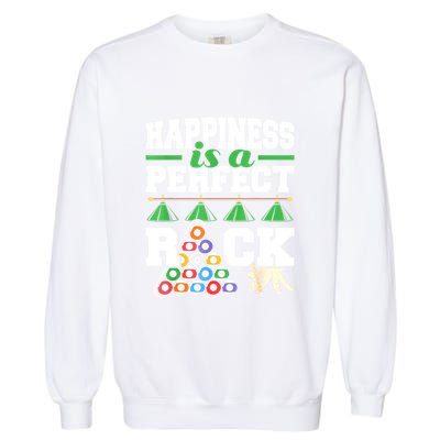 Funny Pool Billiard Player Happiness Is A Perfect Rack Gift Garment-Dyed Sweatshirt