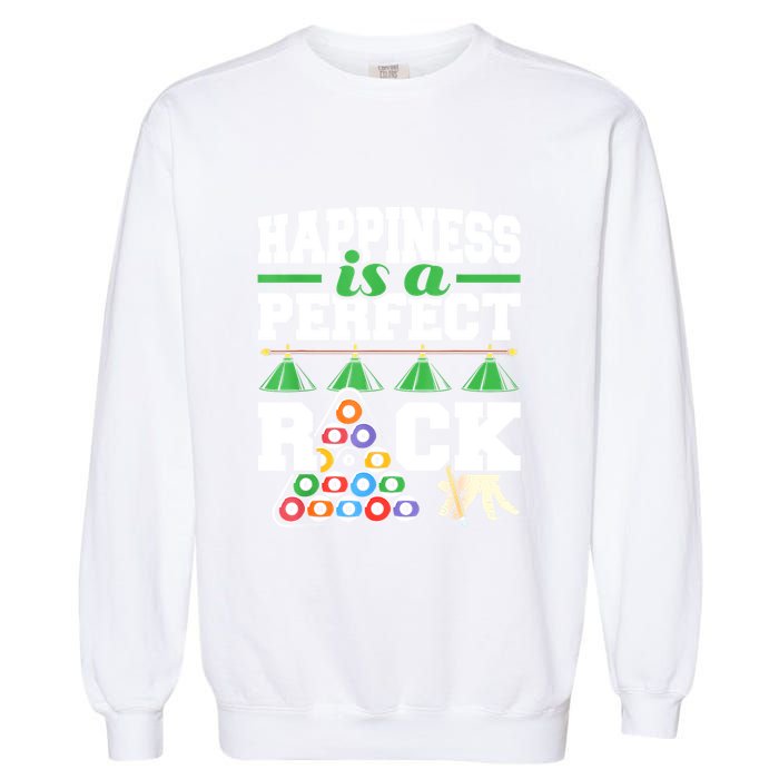 Funny Pool Billiard Player Happiness Is A Perfect Rack Gift Garment-Dyed Sweatshirt