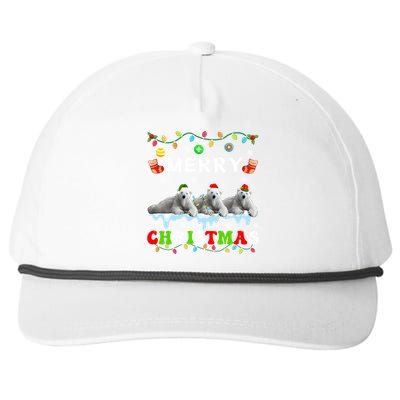 Funny Polar Bear Christmas Squad Xmas Gift Snapback Five-Panel Rope Hat