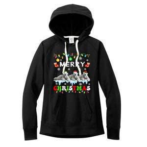 Funny Polar Bear Christmas Squad Xmas Gift Women's Fleece Hoodie