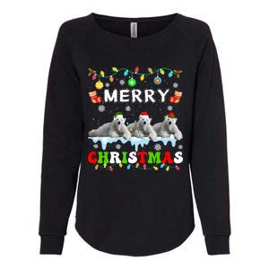 Funny Polar Bear Christmas Squad Xmas Gift Womens California Wash Sweatshirt