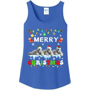 Funny Polar Bear Christmas Squad Xmas Gift Ladies Essential Tank