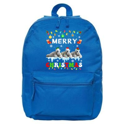 Funny Polar Bear Christmas Squad Xmas Gift 16 in Basic Backpack