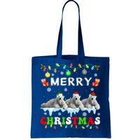 Funny Polar Bear Christmas Squad Xmas Gift Tote Bag