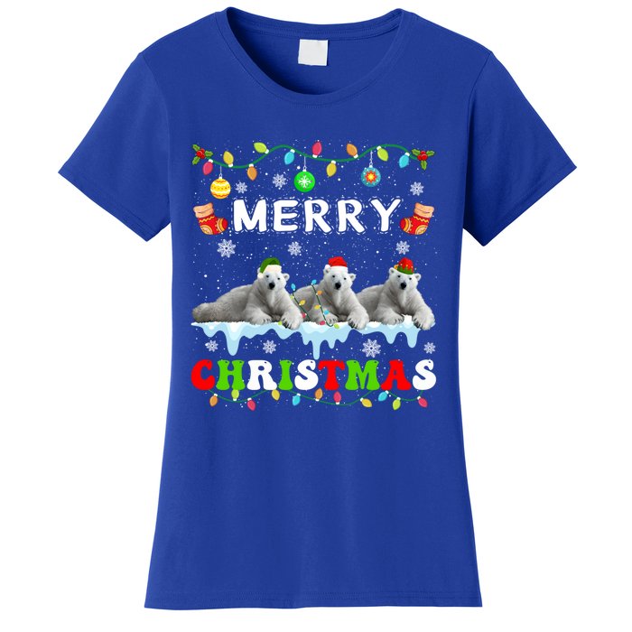 Funny Polar Bear Christmas Squad Xmas Gift Women's T-Shirt