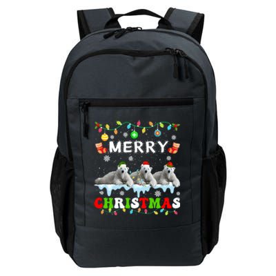 Funny Polar Bear Christmas Squad Xmas Gift Daily Commute Backpack