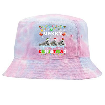 Funny Polar Bear Christmas Squad Xmas Gift Tie-Dyed Bucket Hat