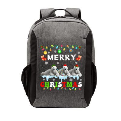 Funny Polar Bear Christmas Squad Xmas Gift Vector Backpack