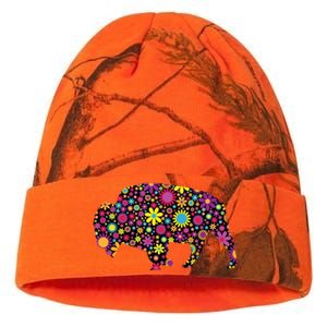 Flower Patterns Bison Buffalo Funny Kati Licensed 12" Camo Beanie