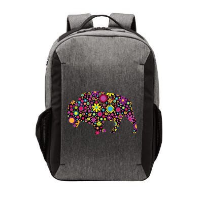 Flower Patterns Bison Buffalo Funny Vector Backpack