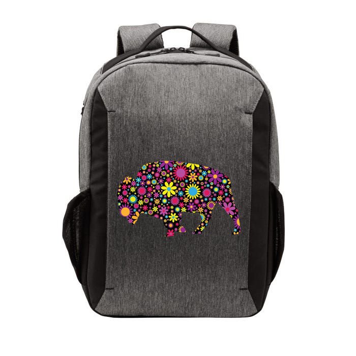 Flower Patterns Bison Buffalo Funny Vector Backpack