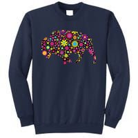 Flower Patterns Bison Buffalo Funny Sweatshirt