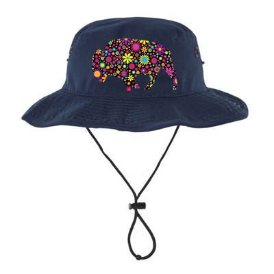 Flower Patterns Bison Buffalo Funny Bucket Hat