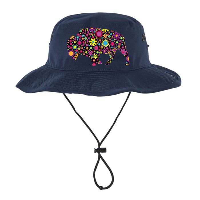 Flower Patterns Bison Buffalo Funny Bucket Hat