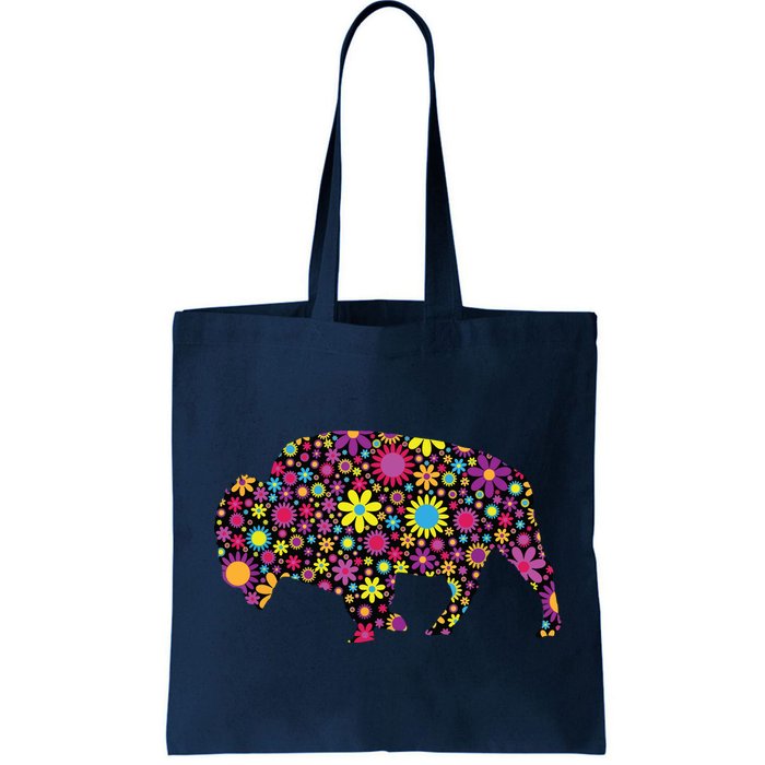 Flower Patterns Bison Buffalo Funny Bag