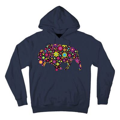 Flower Patterns Bison Buffalo Funny Tall Hoodie