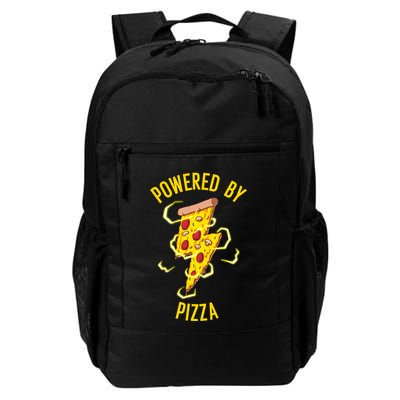 Funny Powered By Pizza Gift Cool Pizza Lover Backpack