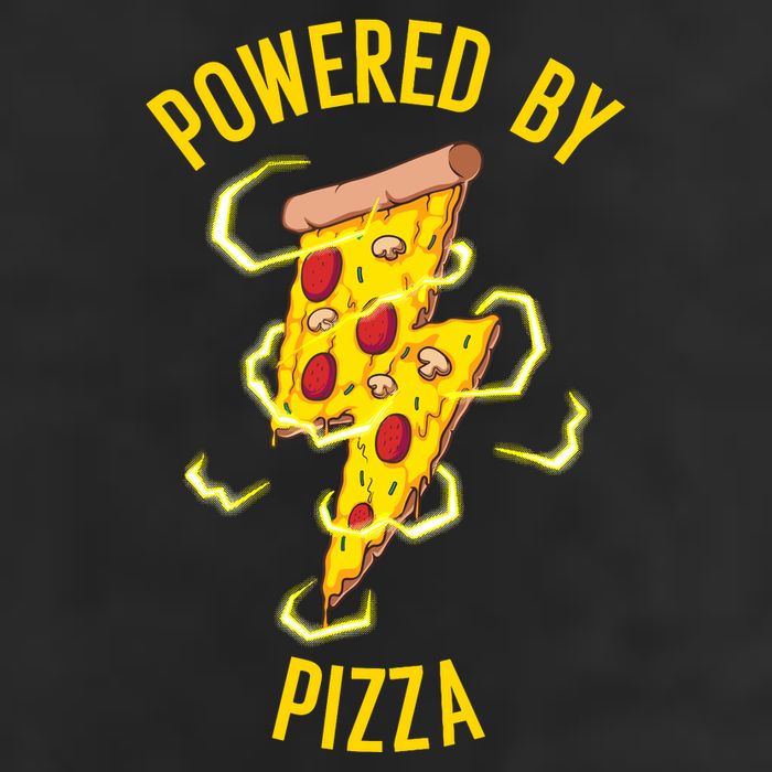 Funny Powered By Pizza Gift Cool Pizza Lover Adult Drive Performance Visor