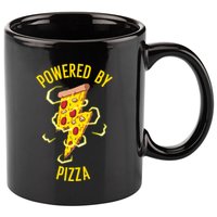 Funny Powered By Pizza Gift Cool Pizza Lover 11oz C Handle Ceramic Mug