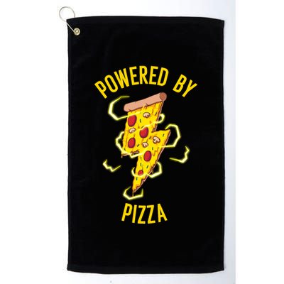 Funny Powered By Pizza Gift Cool Pizza Lover Golf Towel