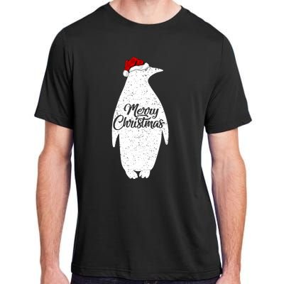 Funny Penguin Bird Lover Xmas Santa Hat Penguin Christmas Cute Gift Adult ChromaSoft Performance T-Shirt