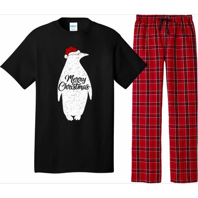 Funny Penguin Bird Lover Xmas Santa Hat Penguin Christmas Cute Gift Pajama Set