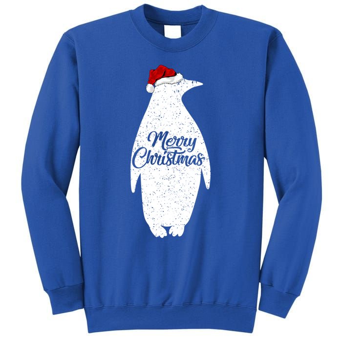 Funny Penguin Bird Lover Xmas Santa Hat Penguin Christmas Cute Gift Sweatshirt