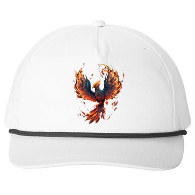 Fire Phoenix Bird Phoenix Reborn Firebird Phoenix Snapback Five-Panel Rope Hat