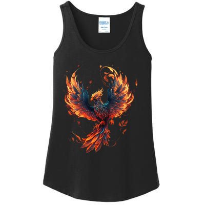 Fire Phoenix Bird Phoenix Reborn Firebird Phoenix Ladies Essential Tank