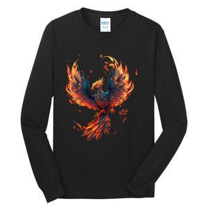 Fire Phoenix Bird Phoenix Reborn Firebird Phoenix Tall Long Sleeve T-Shirt