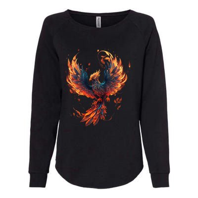 Fire Phoenix Bird Phoenix Reborn Firebird Phoenix Womens California Wash Sweatshirt