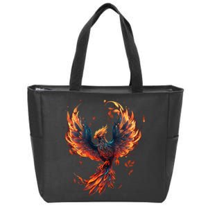 Fire Phoenix Bird Phoenix Reborn Firebird Phoenix Zip Tote Bag