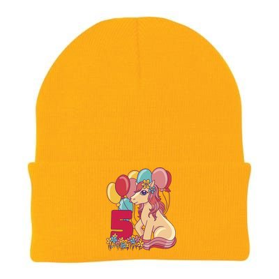 Fifth Pony Birthday Knit Cap Winter Beanie