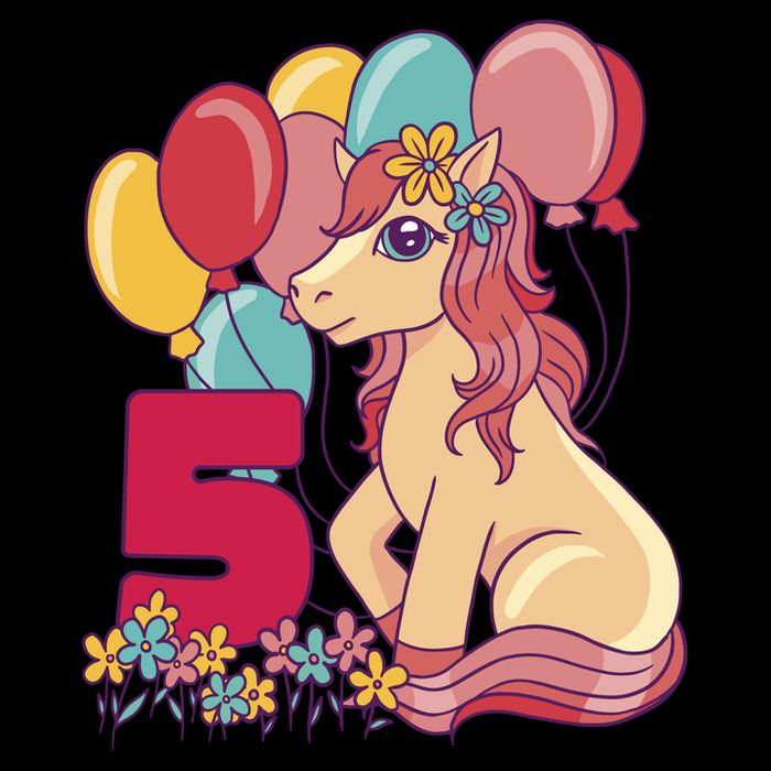 Fifth Pony Birthday Cooling Performance Crew T-Shirt