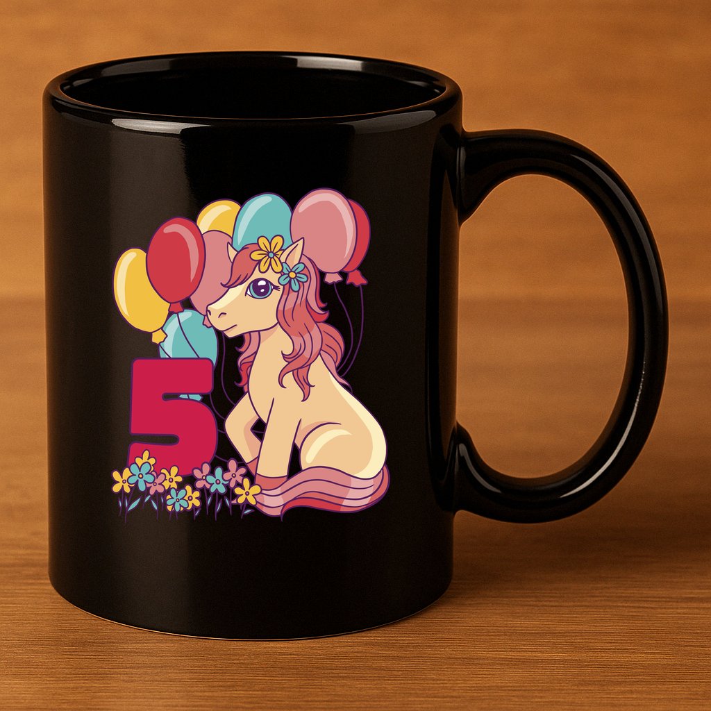 Fifth Pony Birthday 11oz C Handle Ceramic Mug