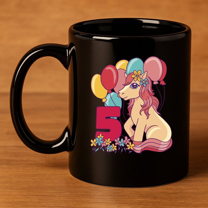 Fifth Pony Birthday 11oz C Handle Ceramic Mug