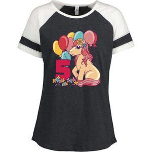 Fifth Pony Birthday Enza Ladies Jersey Colorblock Tee