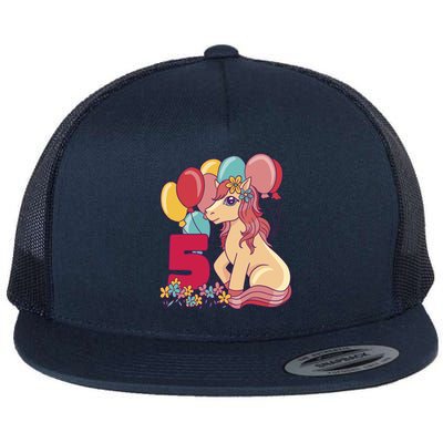 Fifth Pony Birthday Flat Bill Trucker Hat