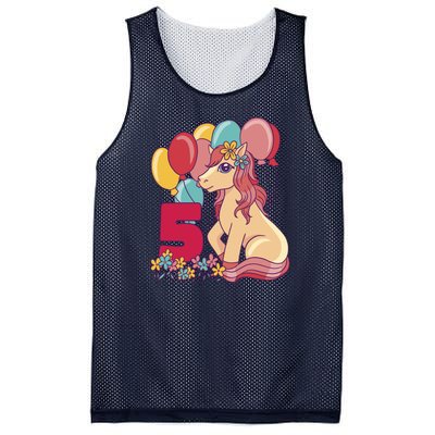 Fifth Pony Birthday Mesh Reversible Basketball Jersey Tank