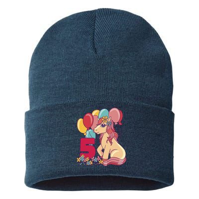 Fifth Pony Birthday Sustainable Knit Beanie