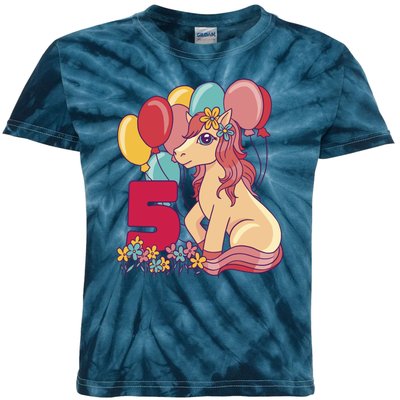 Fifth Pony Birthday Kids Tie-Dye T-Shirt