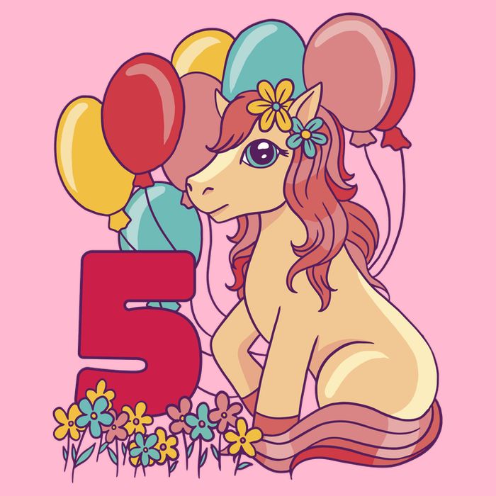 Fifth Pony Birthday T-Shirt