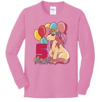 Fifth Pony Birthday Kids Long Sleeve Shirt