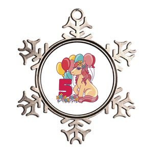 Fifth Pony Birthday Metallic Star Ornament