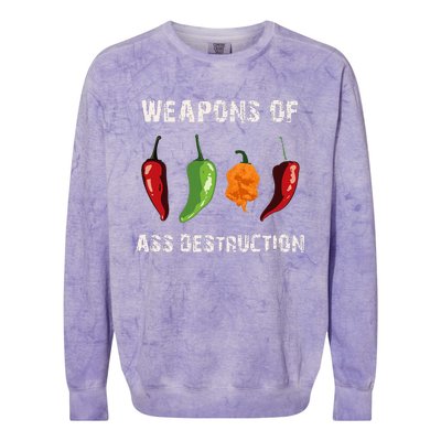 Funny Pepper Chili Head Spicy Hot Foods Colorblast Crewneck Sweatshirt