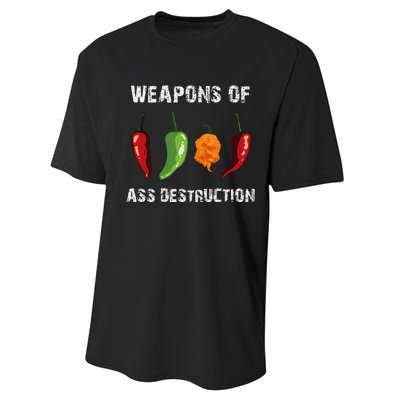 Funny Pepper Chili Head Spicy Hot Foods Performance Sprint T-Shirt