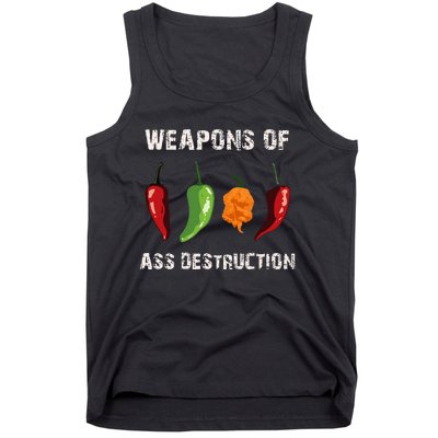 Funny Pepper Chili Head Spicy Hot Foods Tank Top